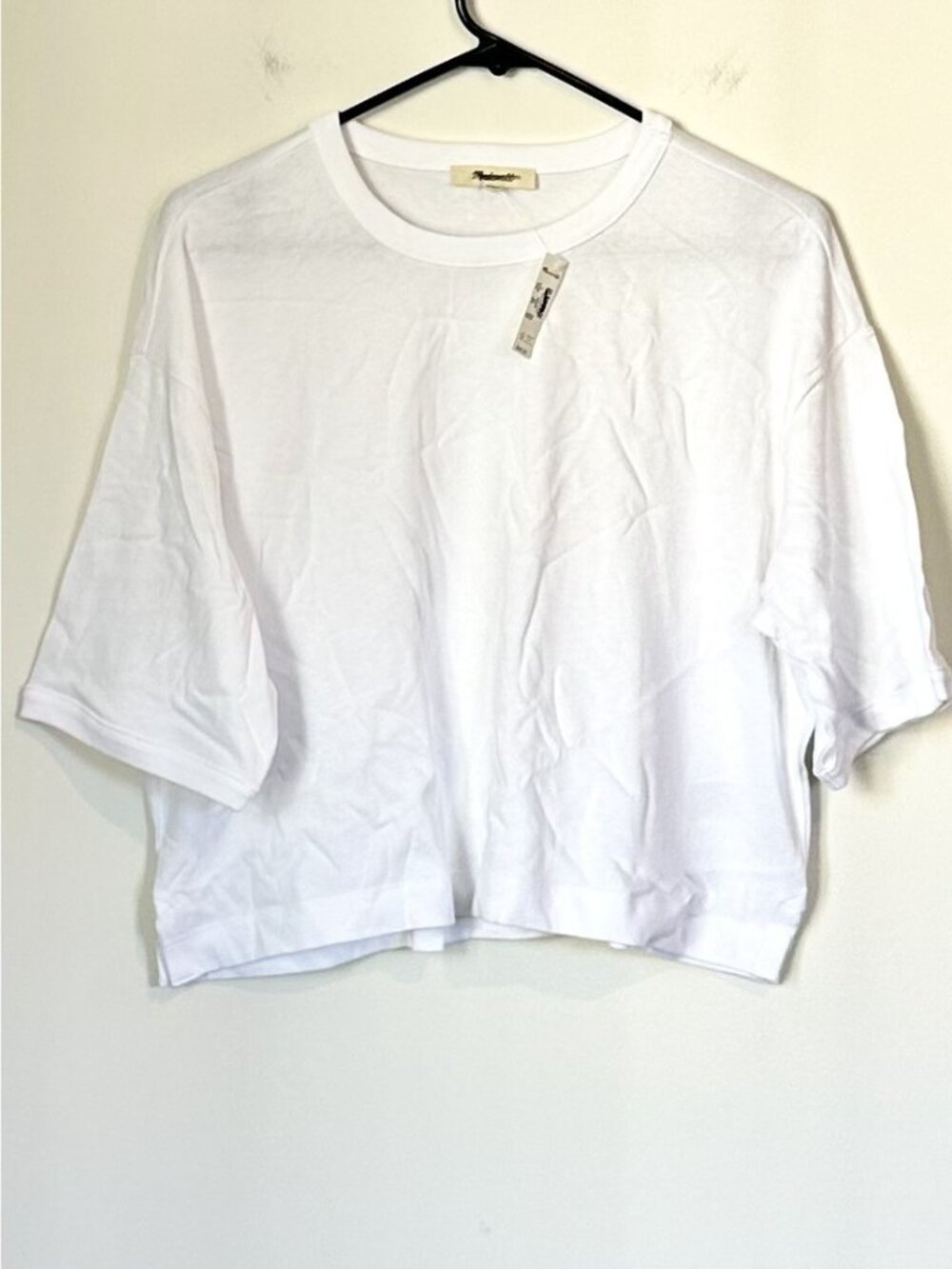 NWT Madewell Relaxed Boxy Tee in White - Size: Small - Picture 2 of 12